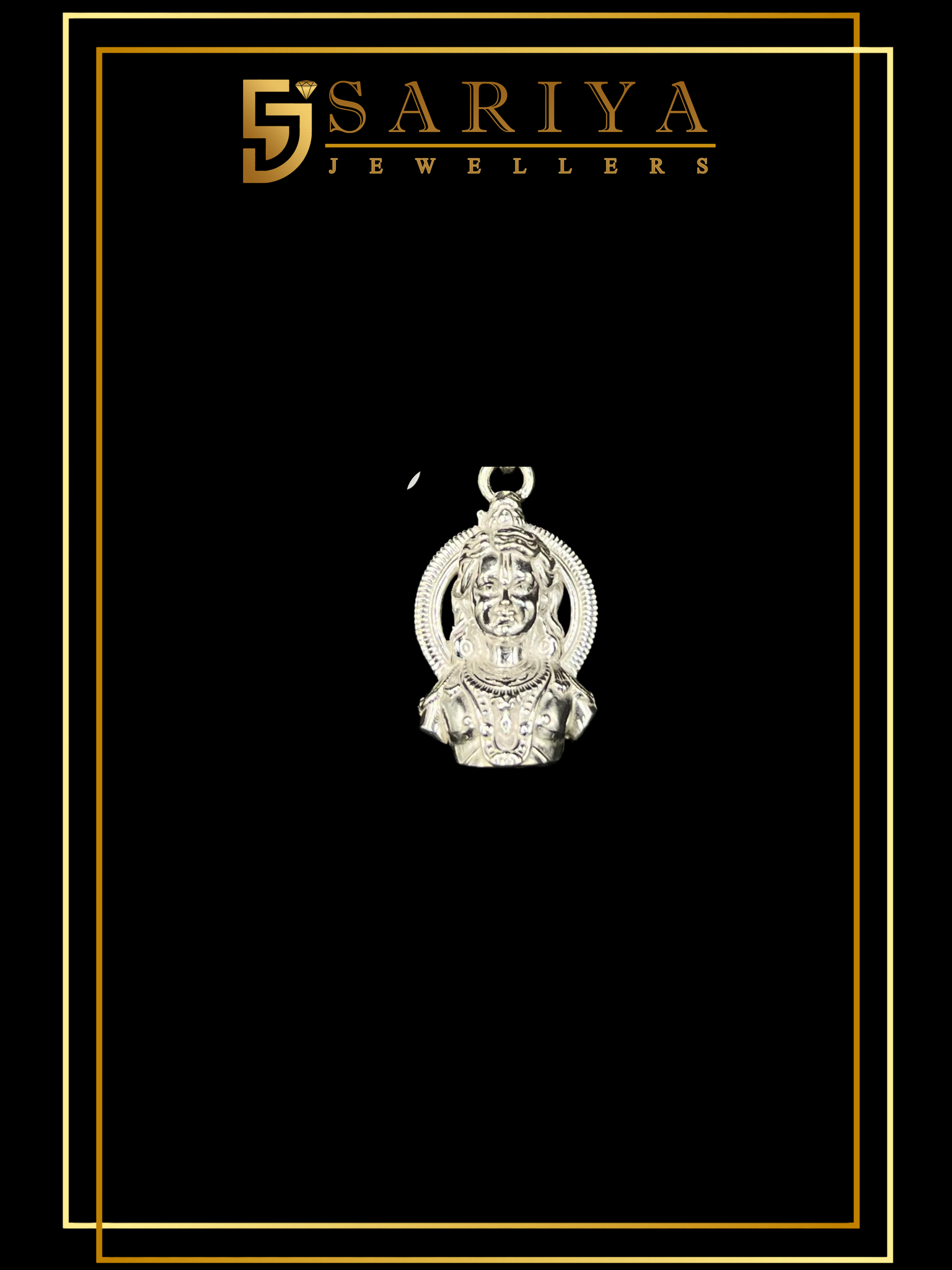 Pure 925 Silver Ram Ji Pendant – Traditional & Spiritual Devotional Jewellery