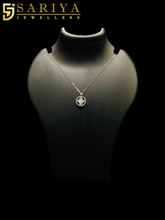 925 Silver White Round Cut Pendant Necklace and Earrings Set

