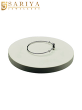 Elegant CZ Studded Silver Kada – 925 Sterling Bracelet For Women

