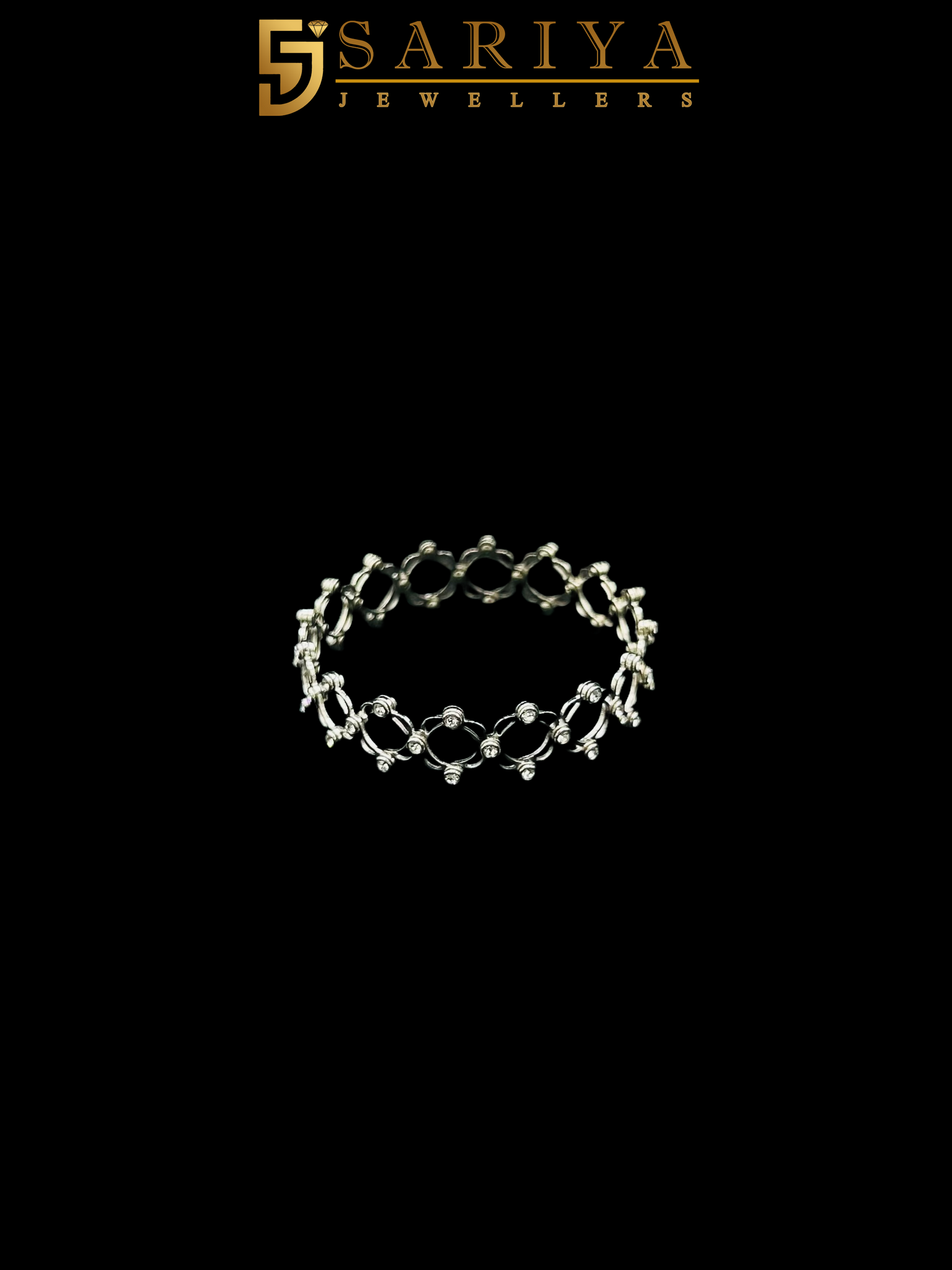 925 sterling silver kada cum ring for women and girls – two-in-one design

