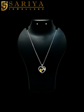 Sterling silver girl and horse heart pendant necklace for women and girls

