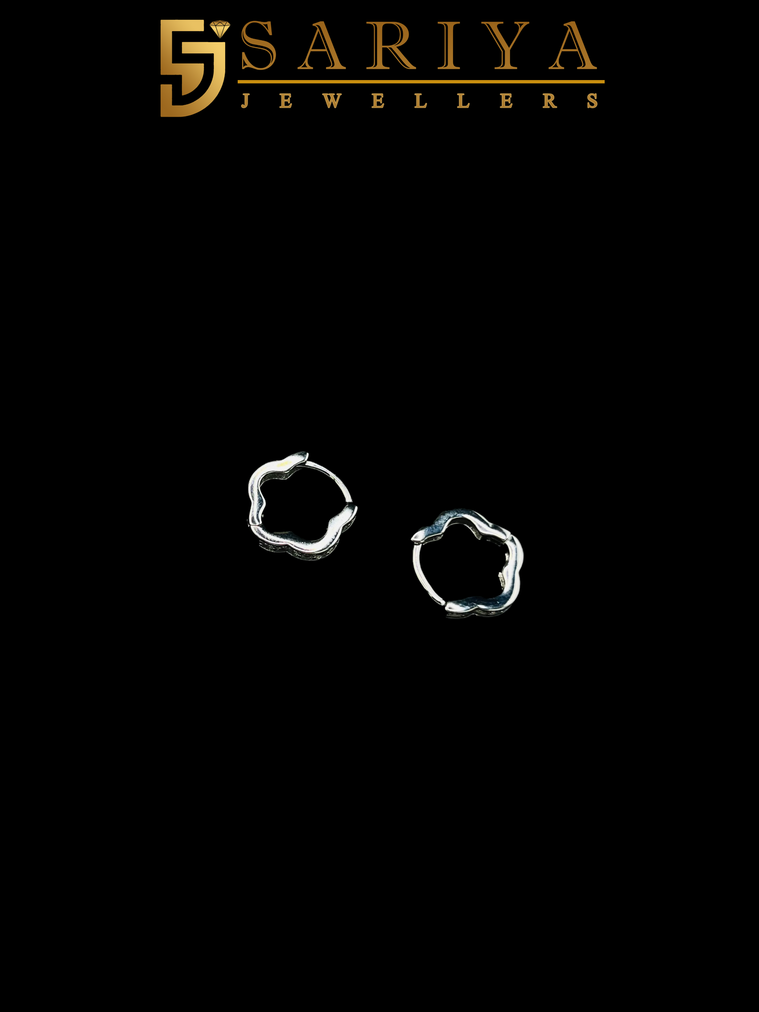 925 Sterling Silver Flower shape Earrings