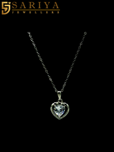 925 Silver Infinity Love Heart Necklace with Shiny Stones

